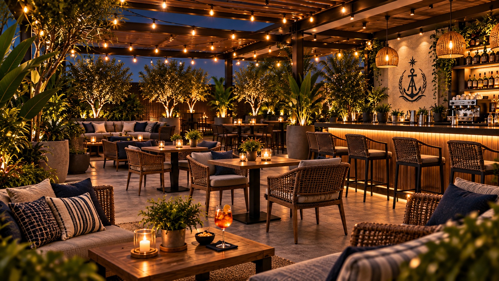 Seating at The Admiral Rooftop